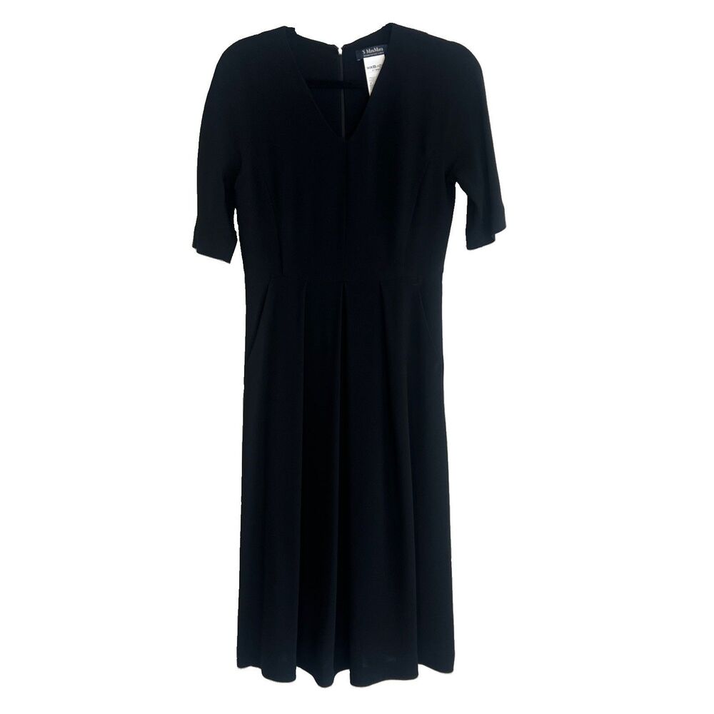 MaxMara Easy Living Black Pockets Dress Size 6 SEE MEASUREMENTS